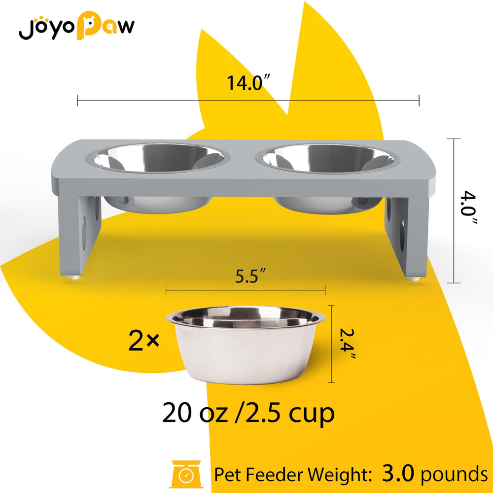 JOYOPAW base de bambú antiruidos reduce movimientos durante las comidas.