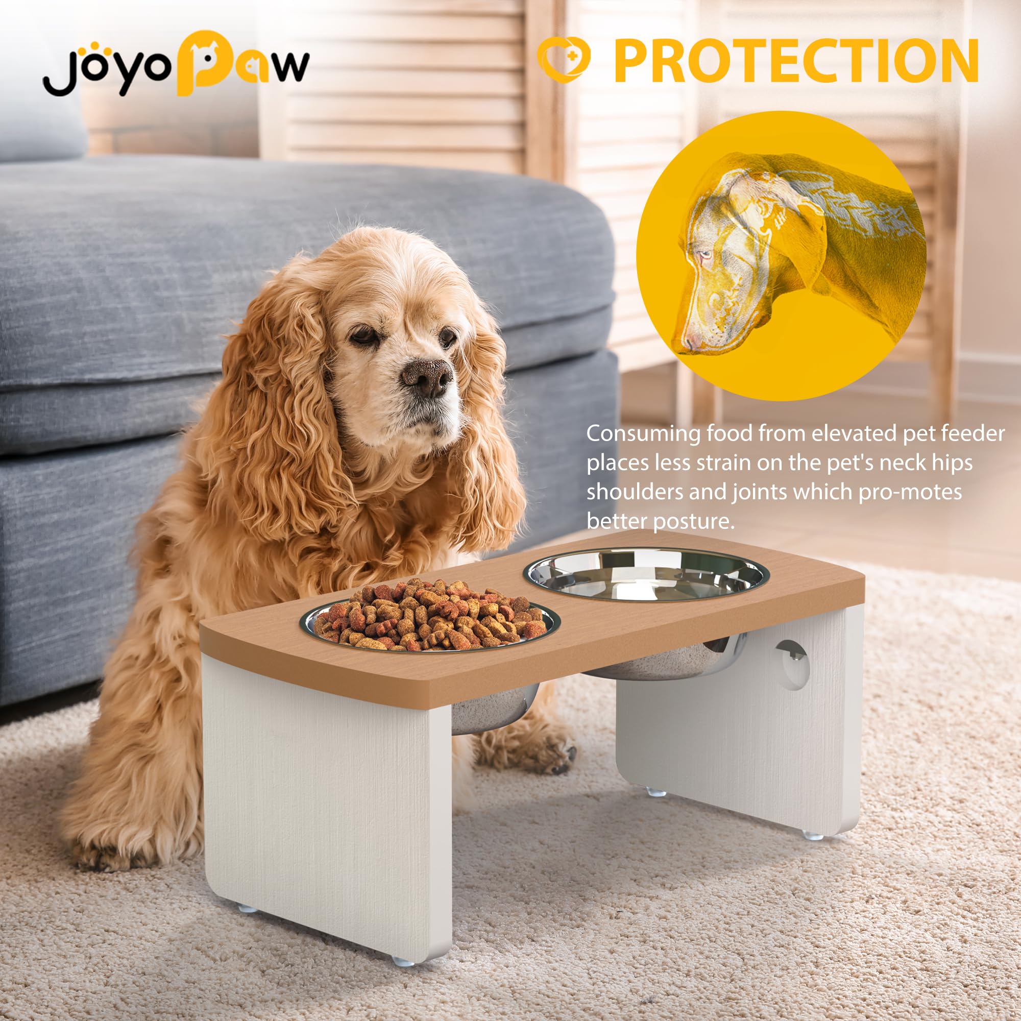 JOYOPAW cuencos de acero inoxidable, capacidad 40 oz, fácil de limpiar.
