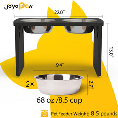 JOYOPAW cuencos inoxidables para perros grandes, fáciles de limpiar.