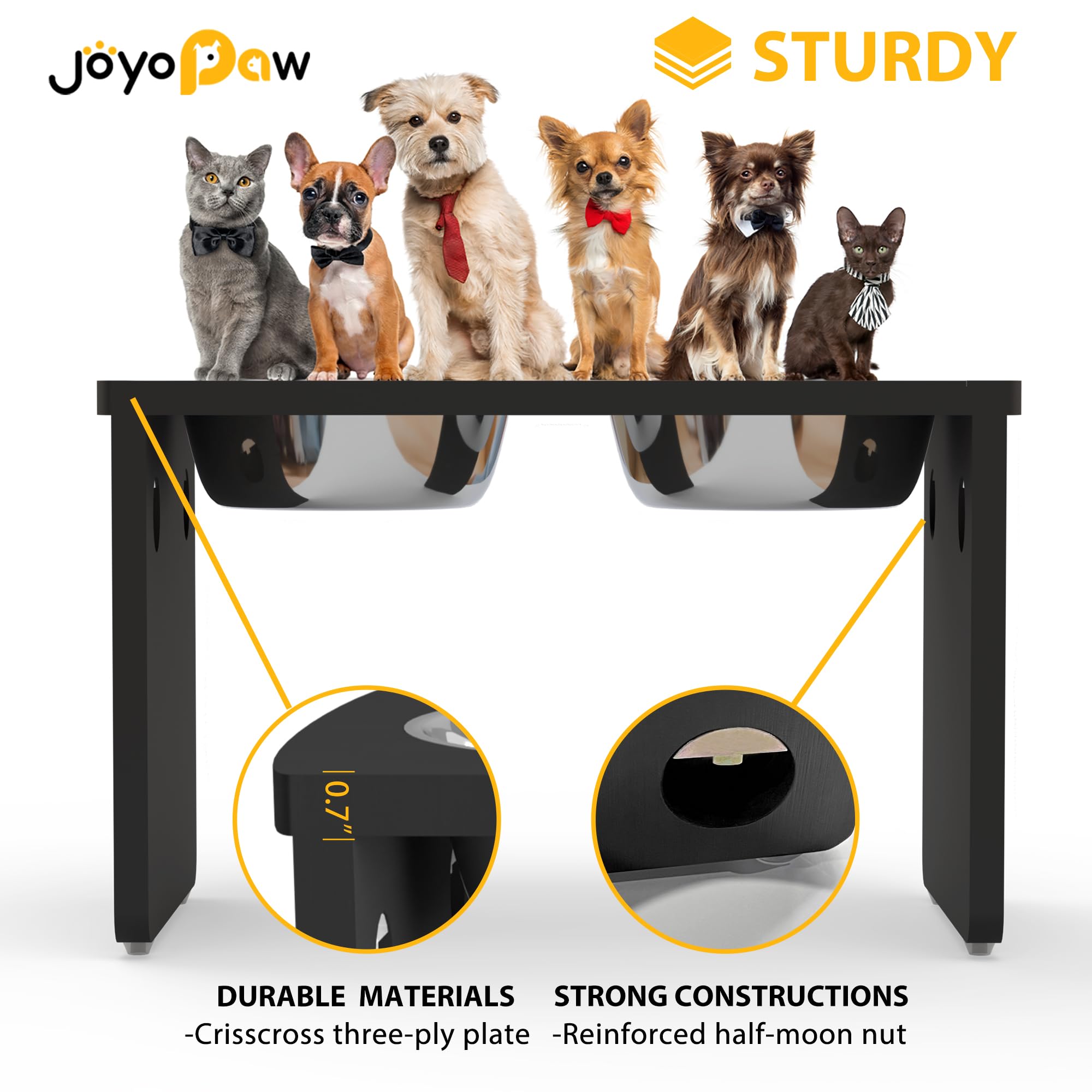 JOYOPAW diseño de ensamble fácil, sin herramientas, instalación rápida.