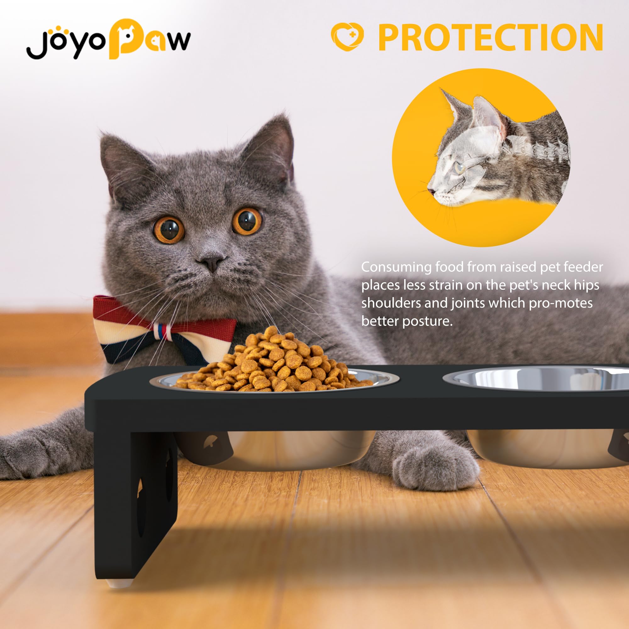 JOYOPAW ensamblaje rápido sin herramientas para el alimentador elevado