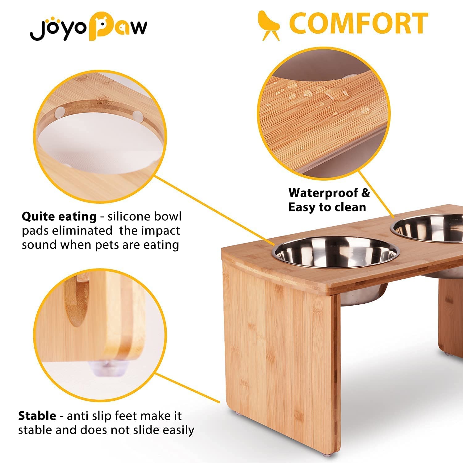 JOYOPAW junta-silicona-amortiguadora reduce golpes al comer