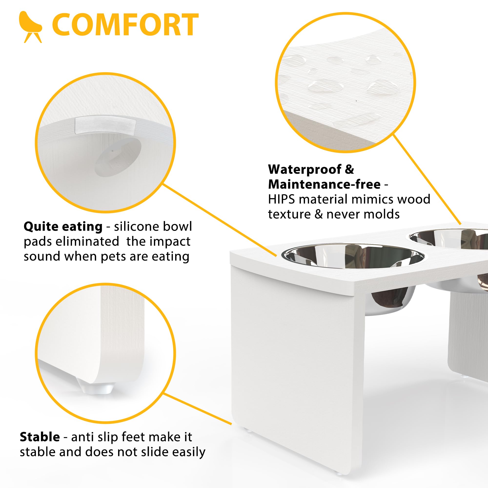 JOYOPAW base pesada para evitar movimientos y proteger suelos