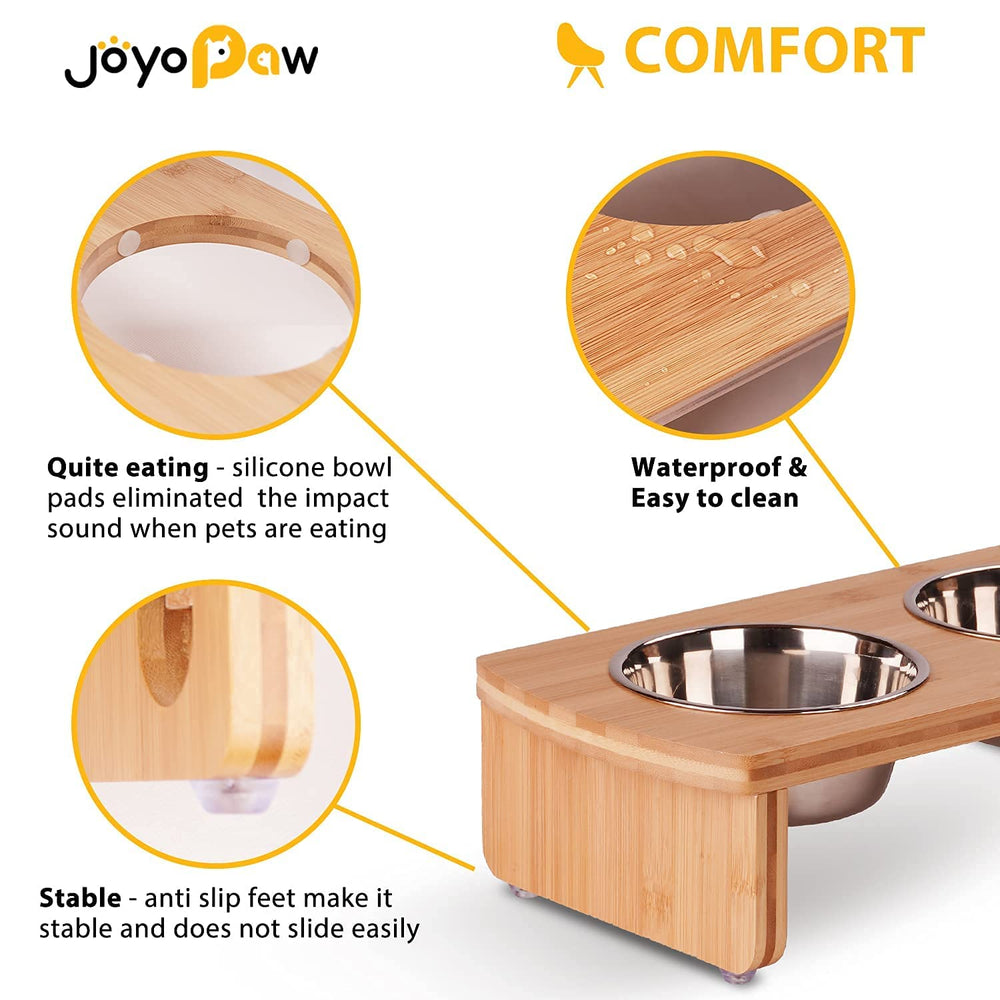 JOYOPAW tazones de acero inoxidable fáciles de limpiar y aptos para agua.