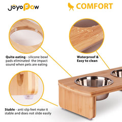 JOYOPAW tazones de acero inoxidable fáciles de limpiar y aptos para agua.