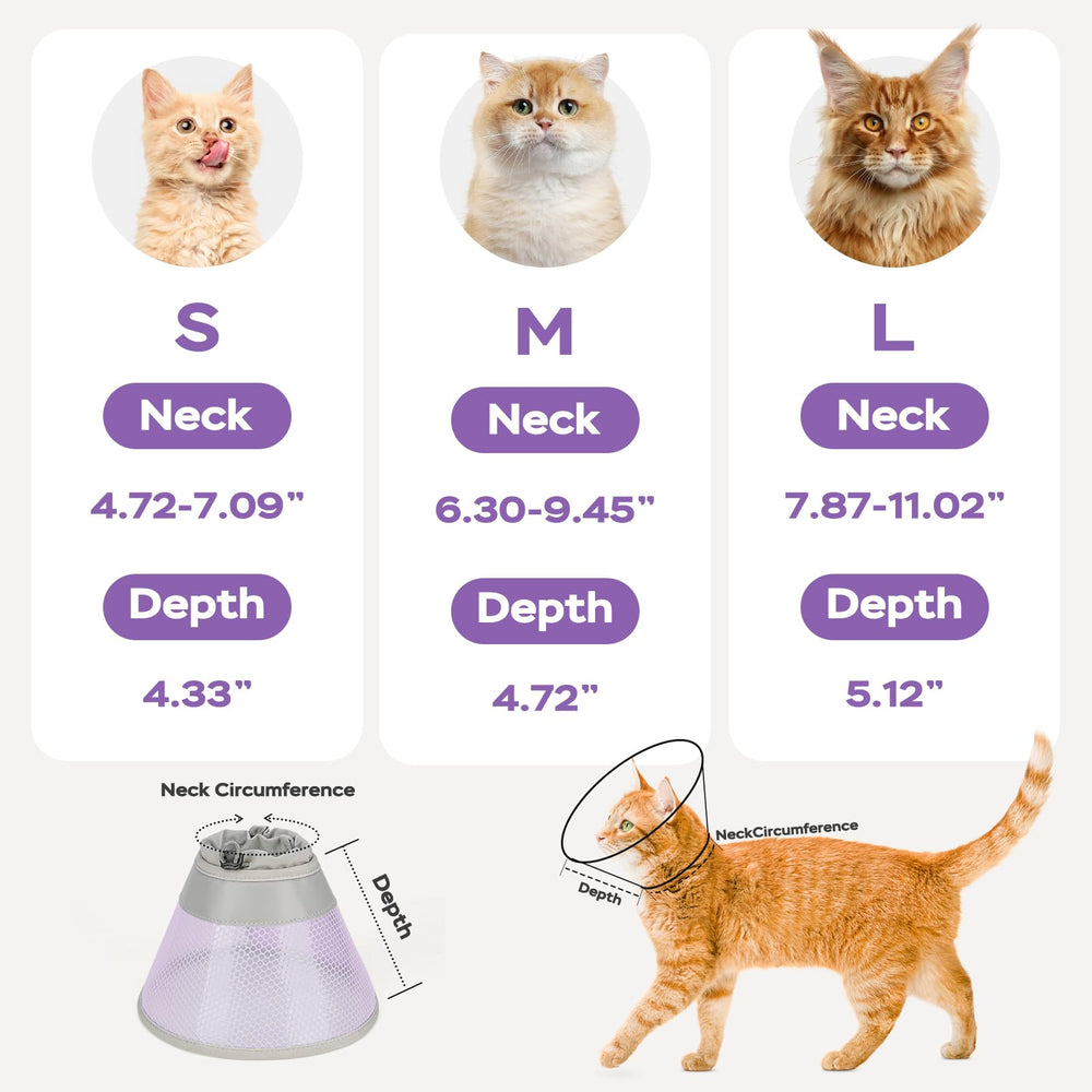 Joypig collar con seguridad, tallas disponibles, apto para gatos y perros pequeños.