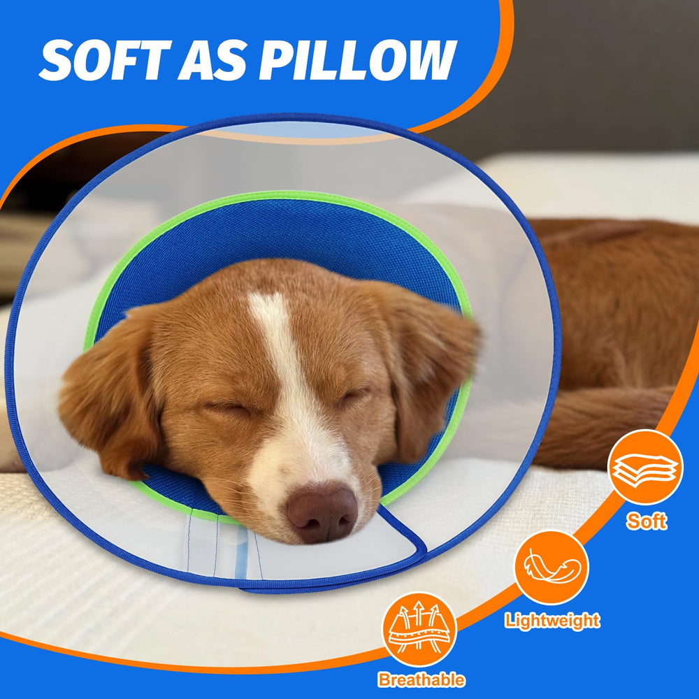 Joypig cono para perro con visibilidad mejorada facilita ver alrededor.
