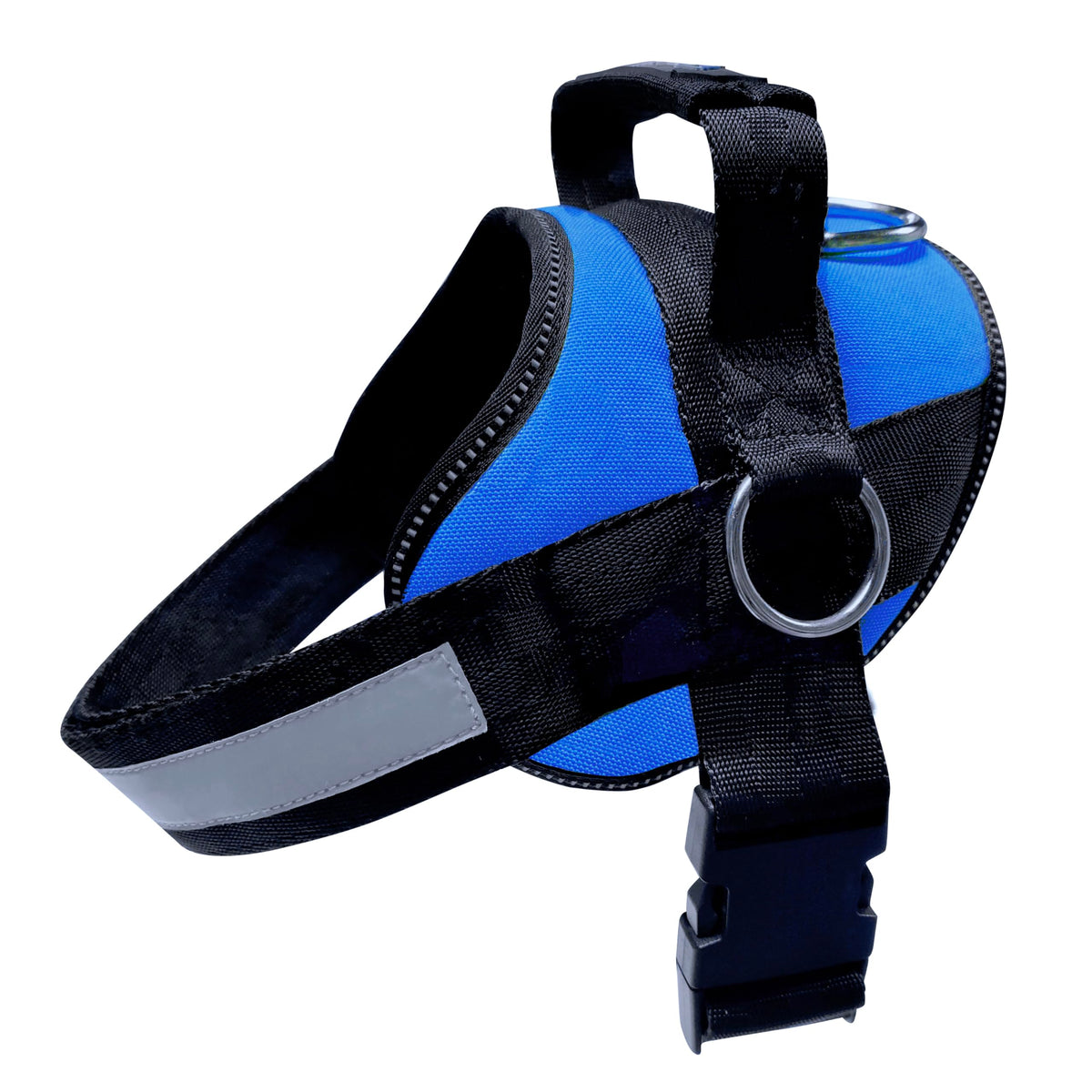 Joyride Basic Essential Dog Harness vista frontal para paseos controlados.
