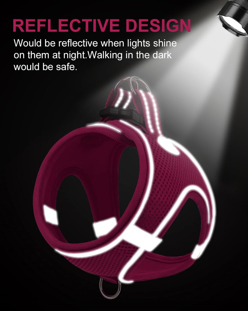Arnés Joytale con bolsillo trasero para bolsas de paseo.