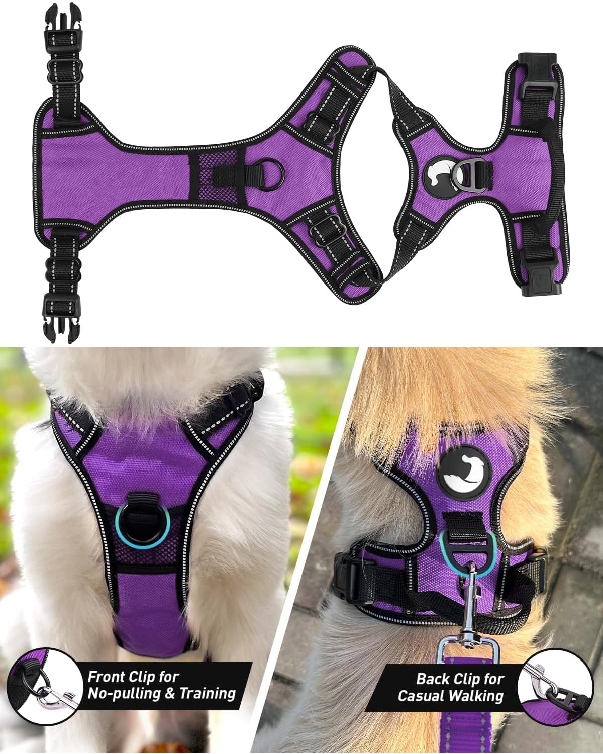 Joytale arnés XL con clip trasero para caminar con sujeción tradicional.