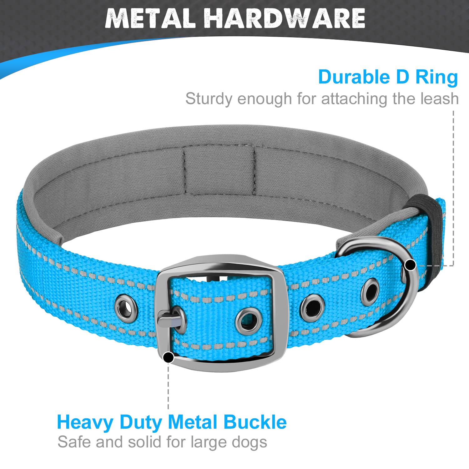 Collar Joytale con doble capa ofrece durabilidad para perros grandes y enérgicos