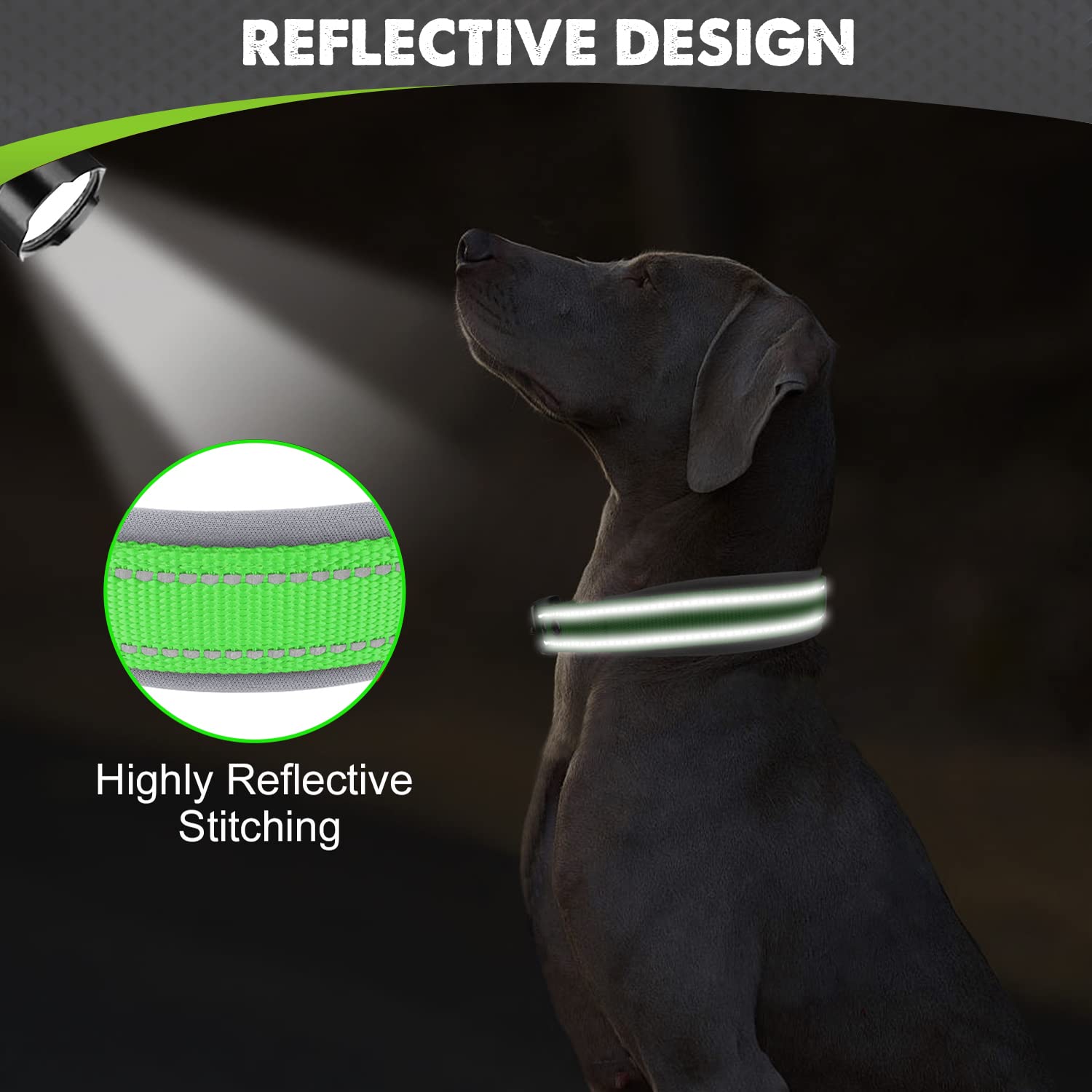 Joytale collar de doble capa para mayor durabilidad en perros activos.