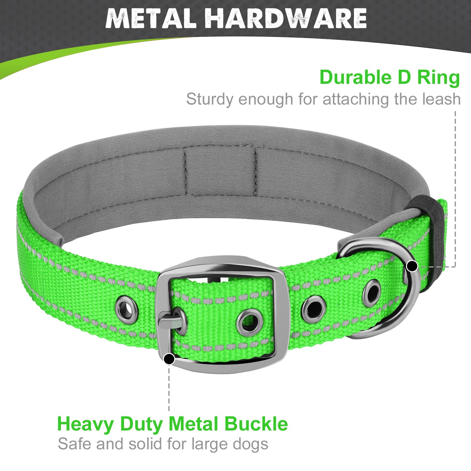 Joytale collar con ojal para etiquetas que facilita la identificación.