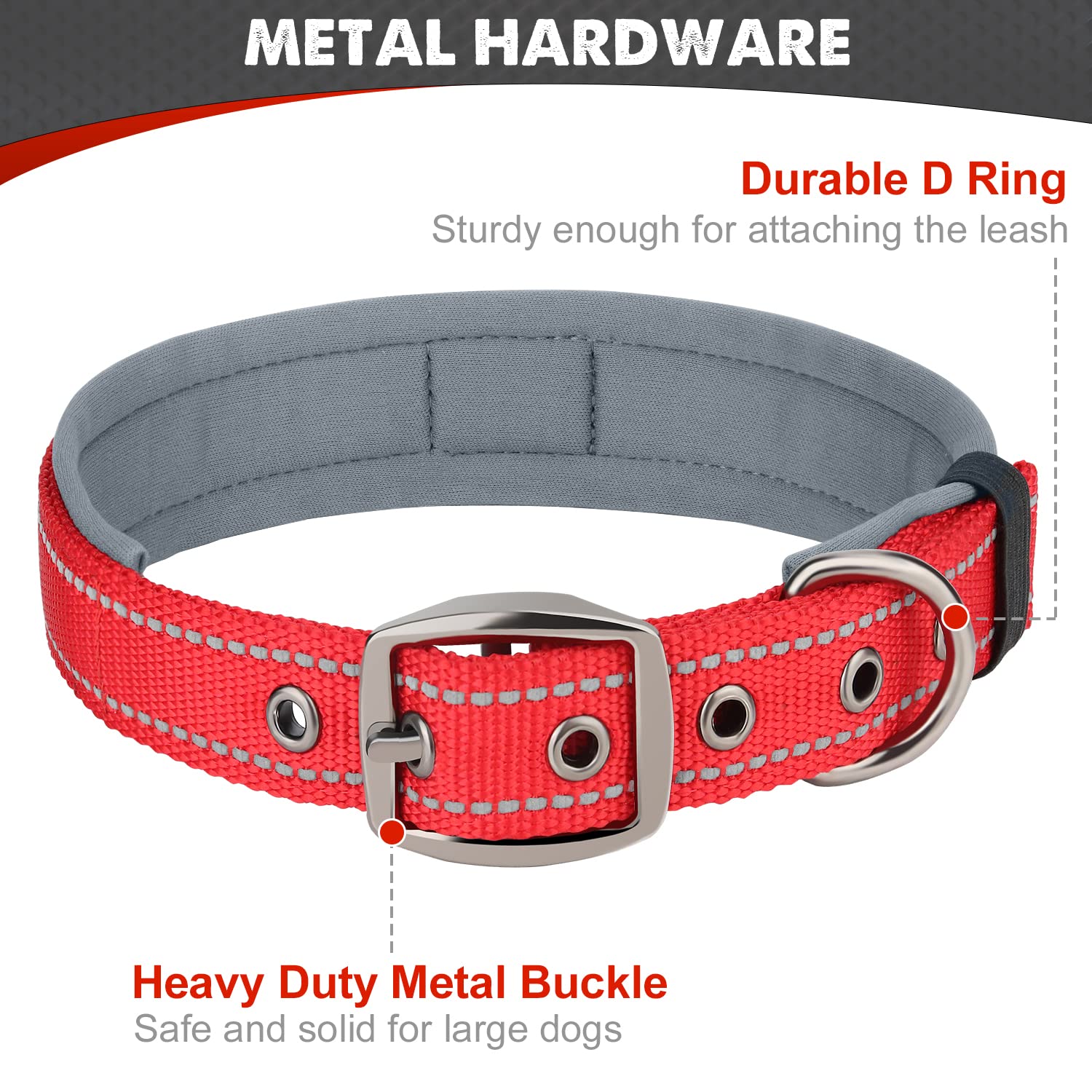 Collar Joytale para perro mediano con ajuste ergonómico y cómodo
