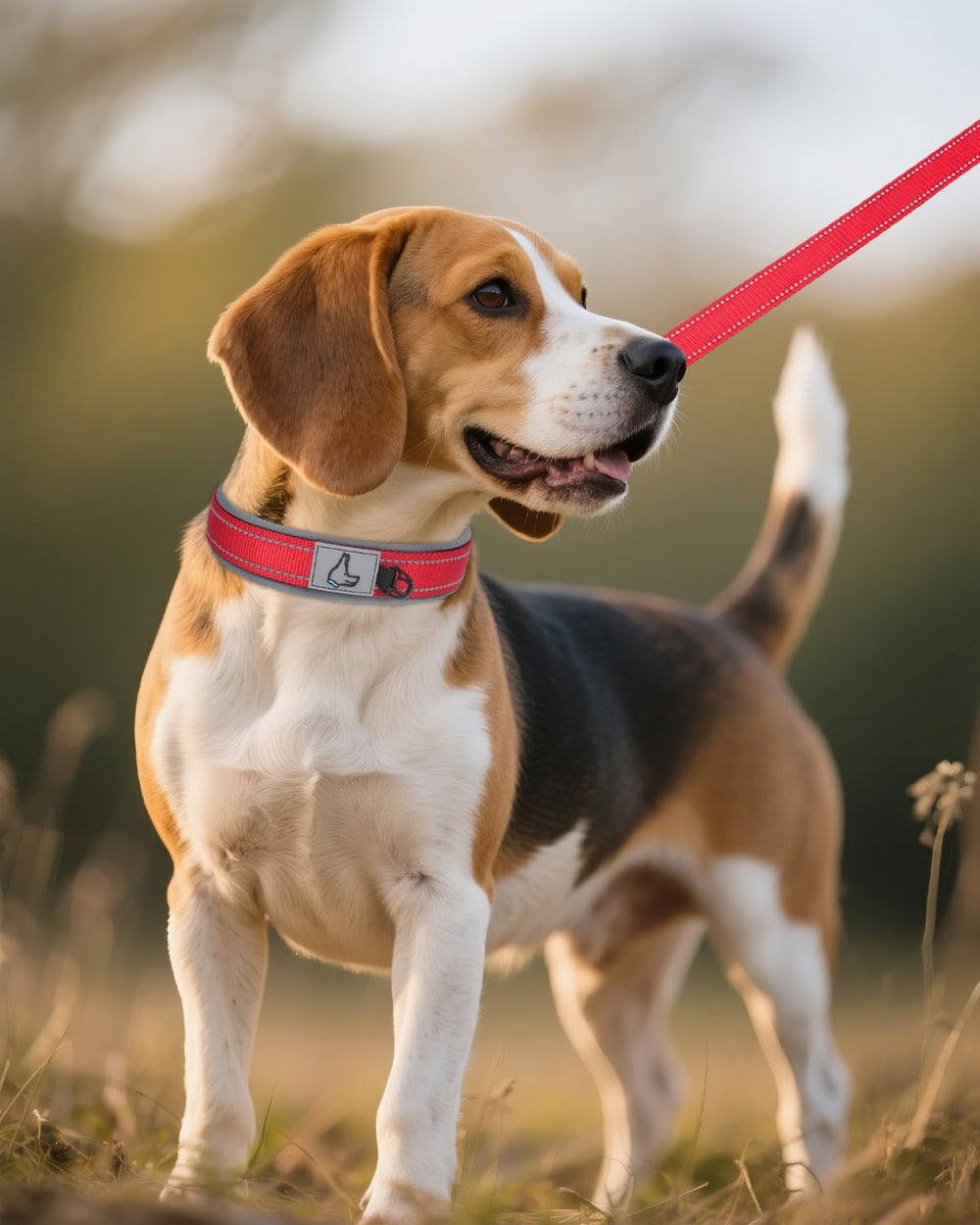 Collar Joytale para perro mediano con etiqueta de identificación para reconocimiento