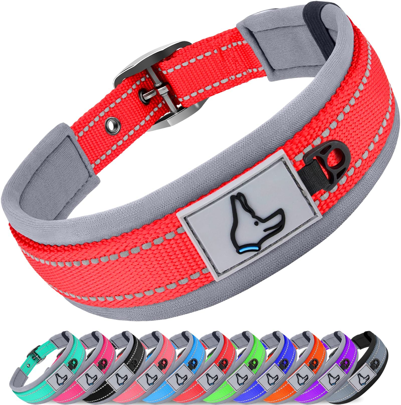 Collar Joytale para perro mediano con neopreno acolchado para mayor comodidad durante paseos