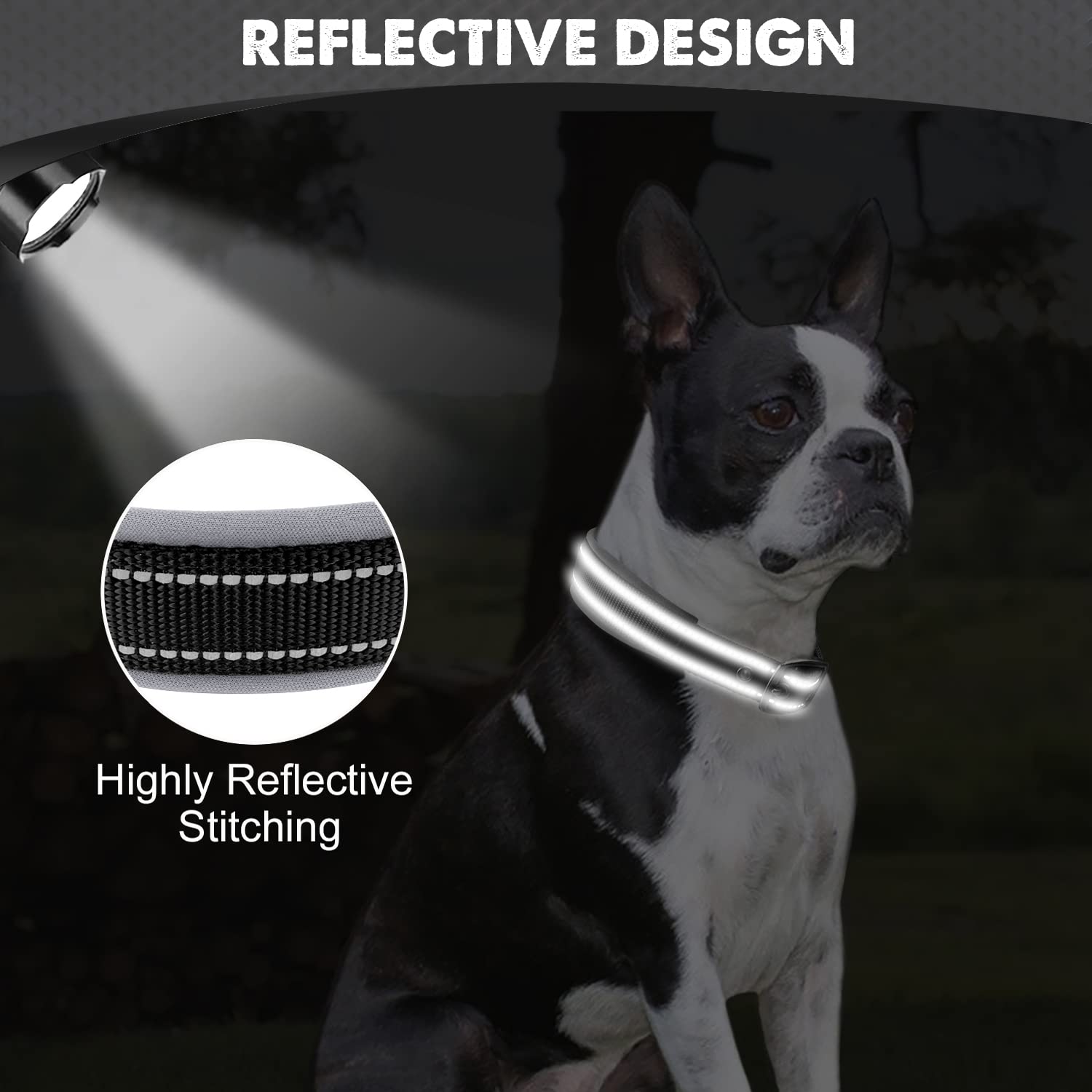 Collar Joytale ligero y resistente para perros activos.