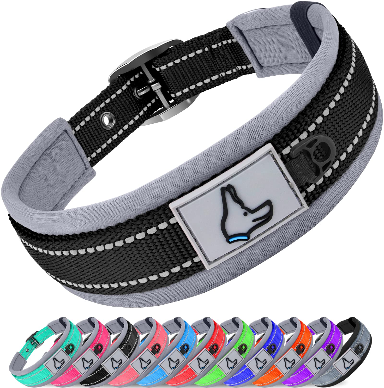 Collar Joytale para perro pequeño con neopreno acolchado, cómodo para paseos diarios.