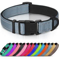 Collar Joytale XL reflectante gris para mayor visibilidad nocturna