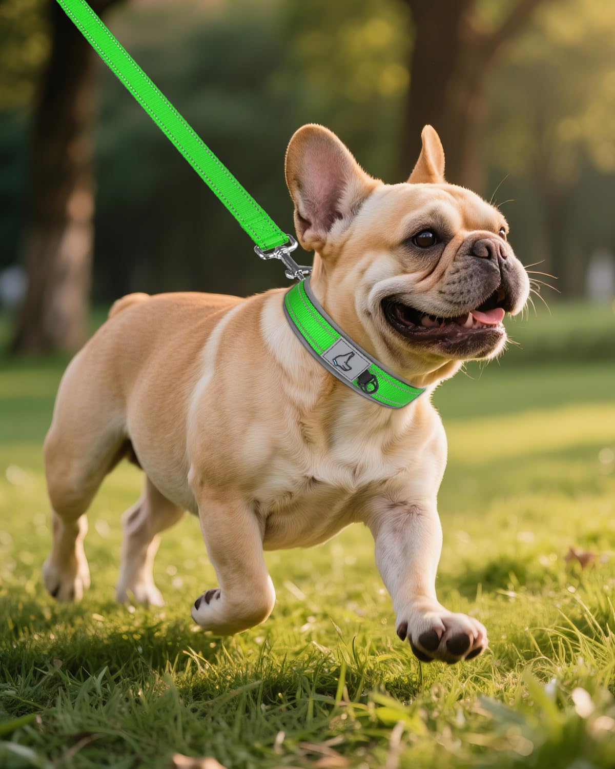 Joytale collar verde talla S ideal para perros pequeños.