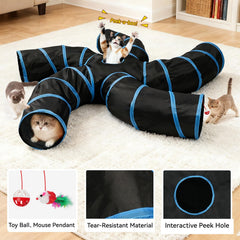 Túnel Joytale plegable listo para almacenar y transportar.