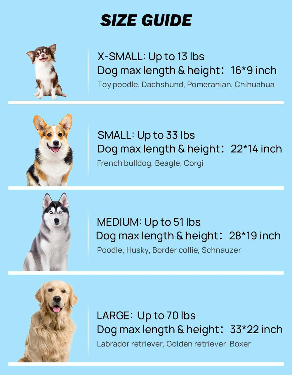 JOYTUTUS jaula perro bolsillos para snacks y accesorios