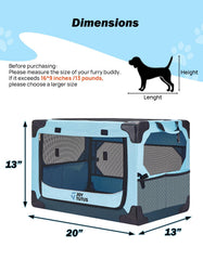 JOYTUTUS jaula-perro-compacta-para-viajes facilita transporte y almacenamiento