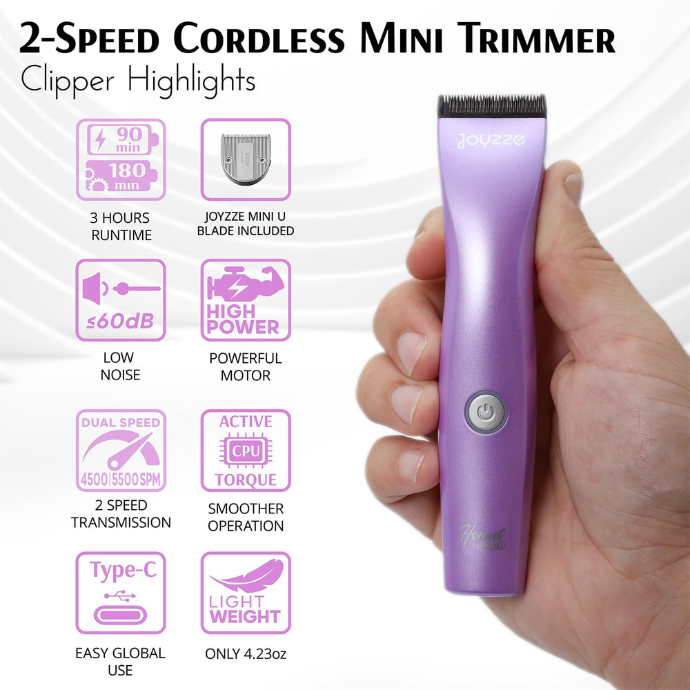 JOYZZE Hornet Mini morado, corte de patas y cara con precisión.