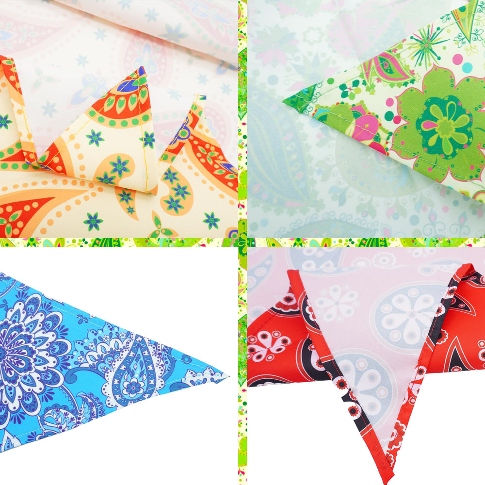 Detalle de costuras dobles JpGdn, bandana duradera para lavados.