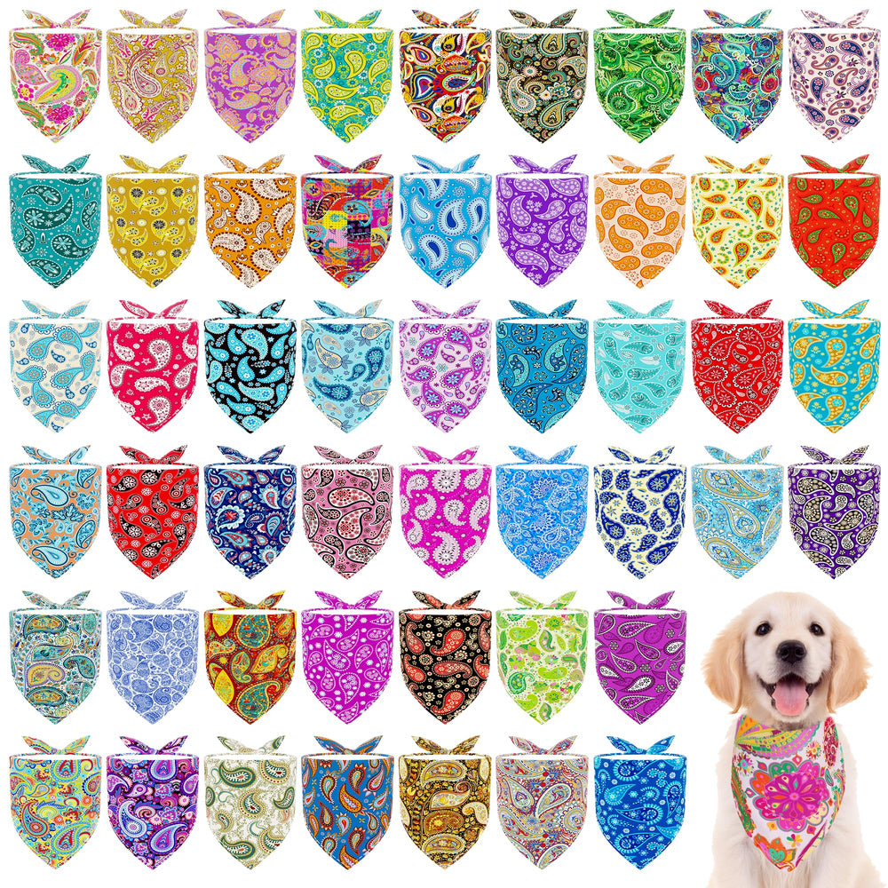 Bandana JpGdn paisley, paquete de 100, ideal para looks diarios del perro.