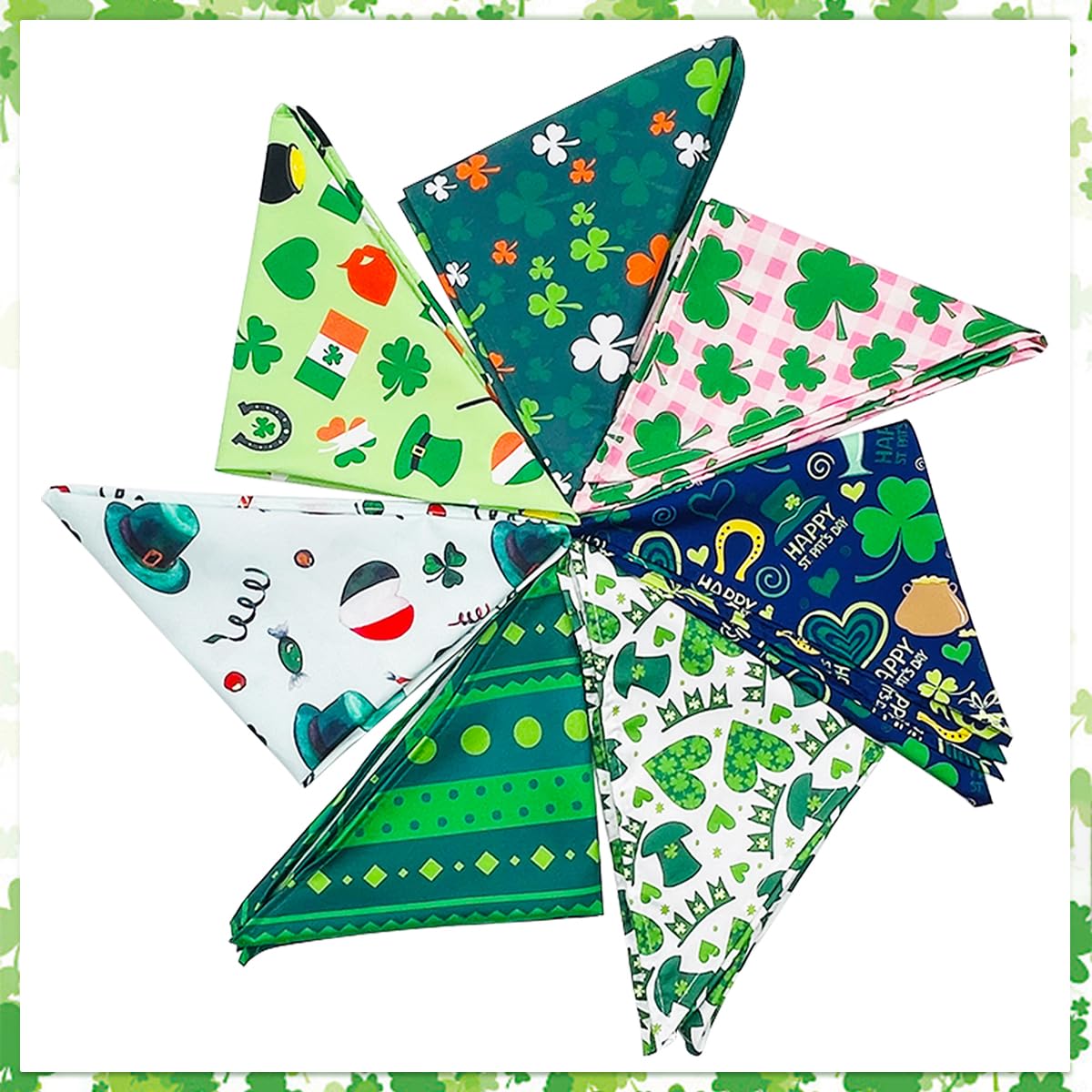 Bandanas JpGdn con sombrero de duende irlandés, toque festivo para la mascota.
