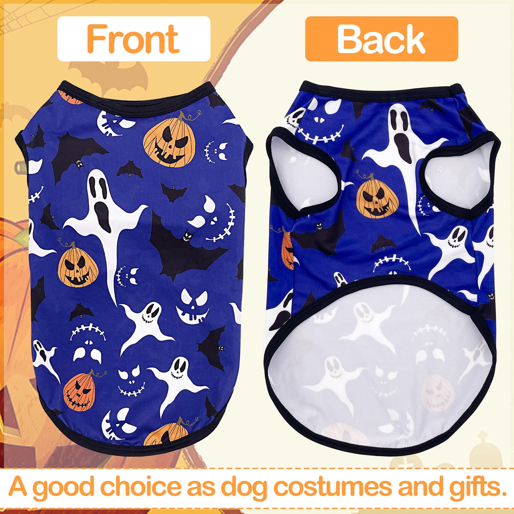 Camiseta JpGdn para perro con fantasma en rosa, cómoda para paseos