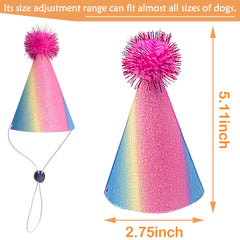 JpGdn sombrero para perro con huellas, ideal para jugar y fotos.