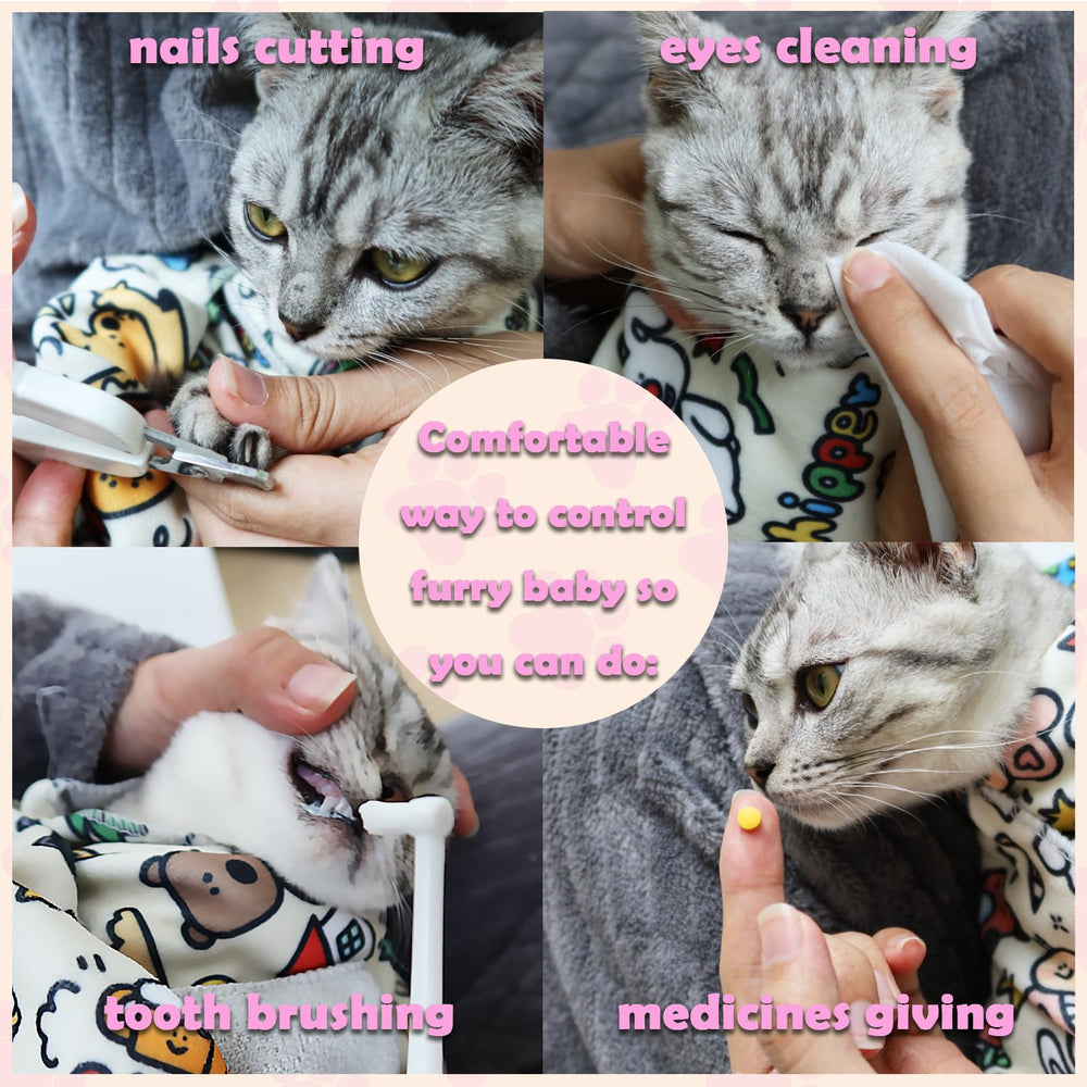JPTECY Cat Wrap funciona como bolsa de viaje y protección para objetos.