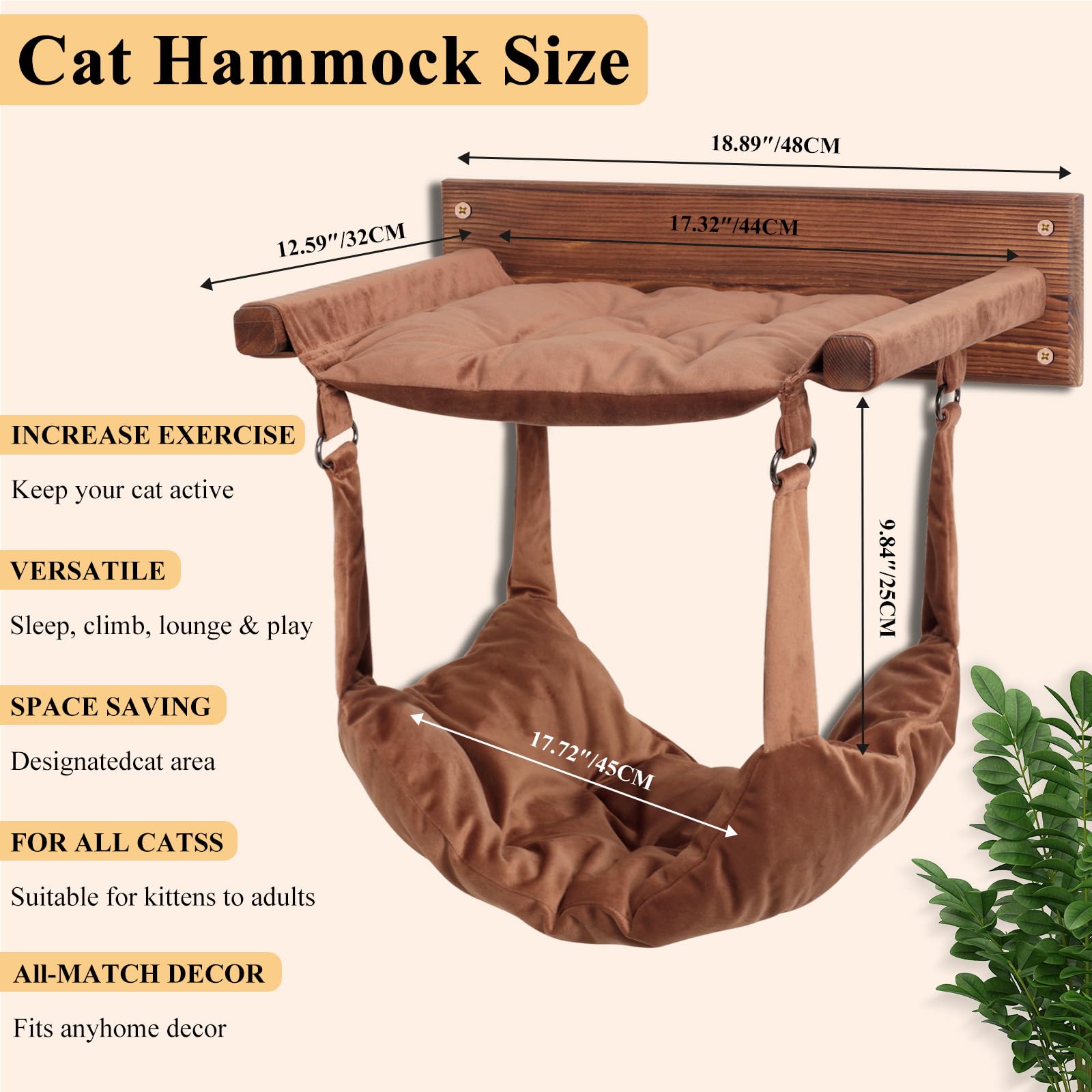 JSPYFITS madera de pino segura para mascotas y estructura duradera.