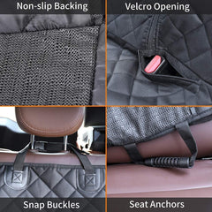 JSTHT cubierta asiento trasero con medidas 52x48, compatible con coches y camionetas.