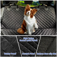 JSTHT cubierta asiento trasero anti-deslizante para perros, mantiene el área estable.