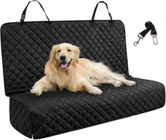 JSTHT cubierta asiento trasero impermeable para coche, protege contra agua y manchas.