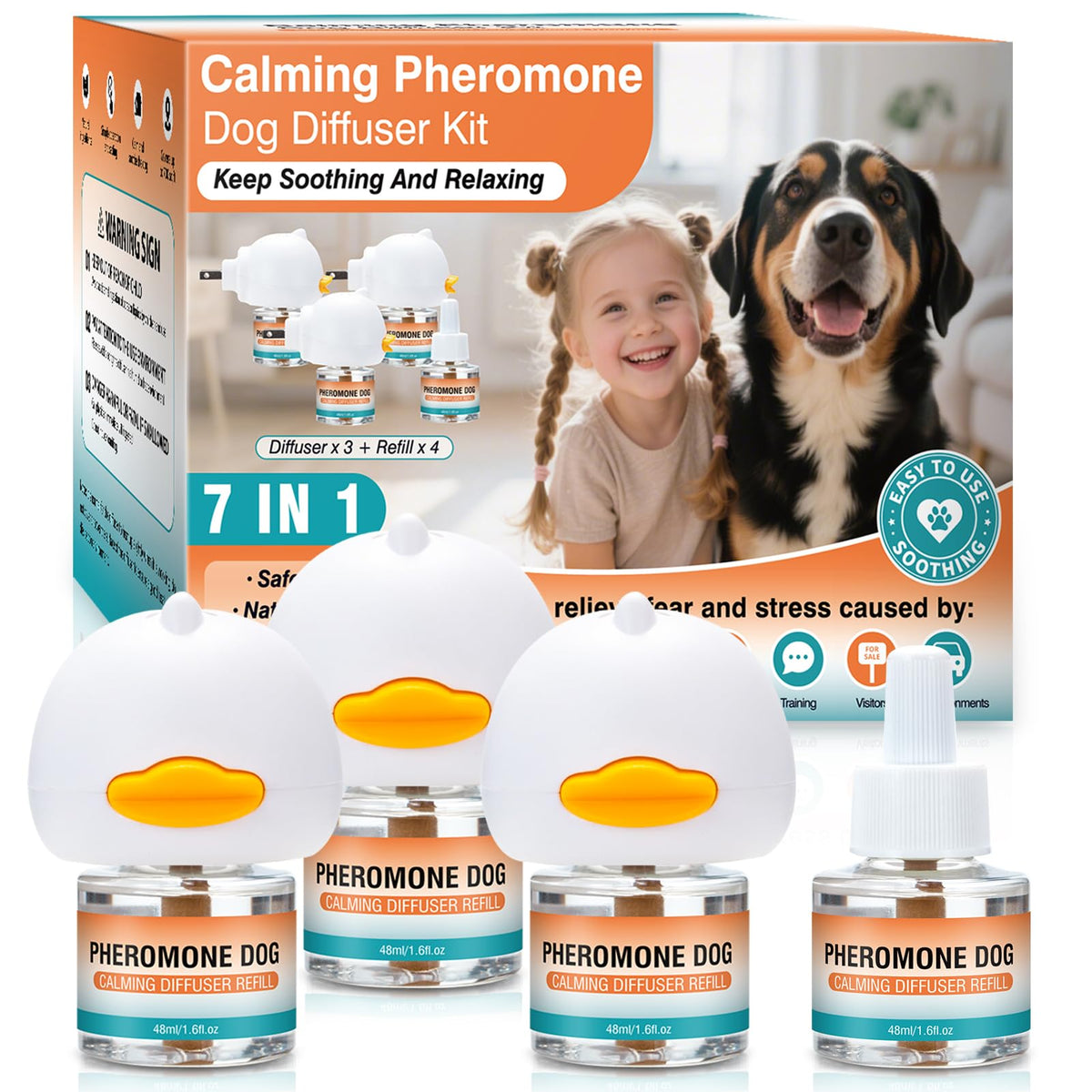 Difusor JTEWZX encendido para calmar al perro en casa