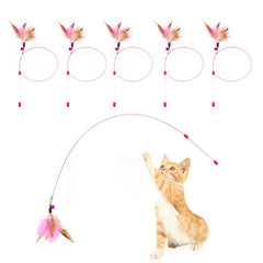 JTQXX juguete gato con plumas para activar juego y curiosidad felina