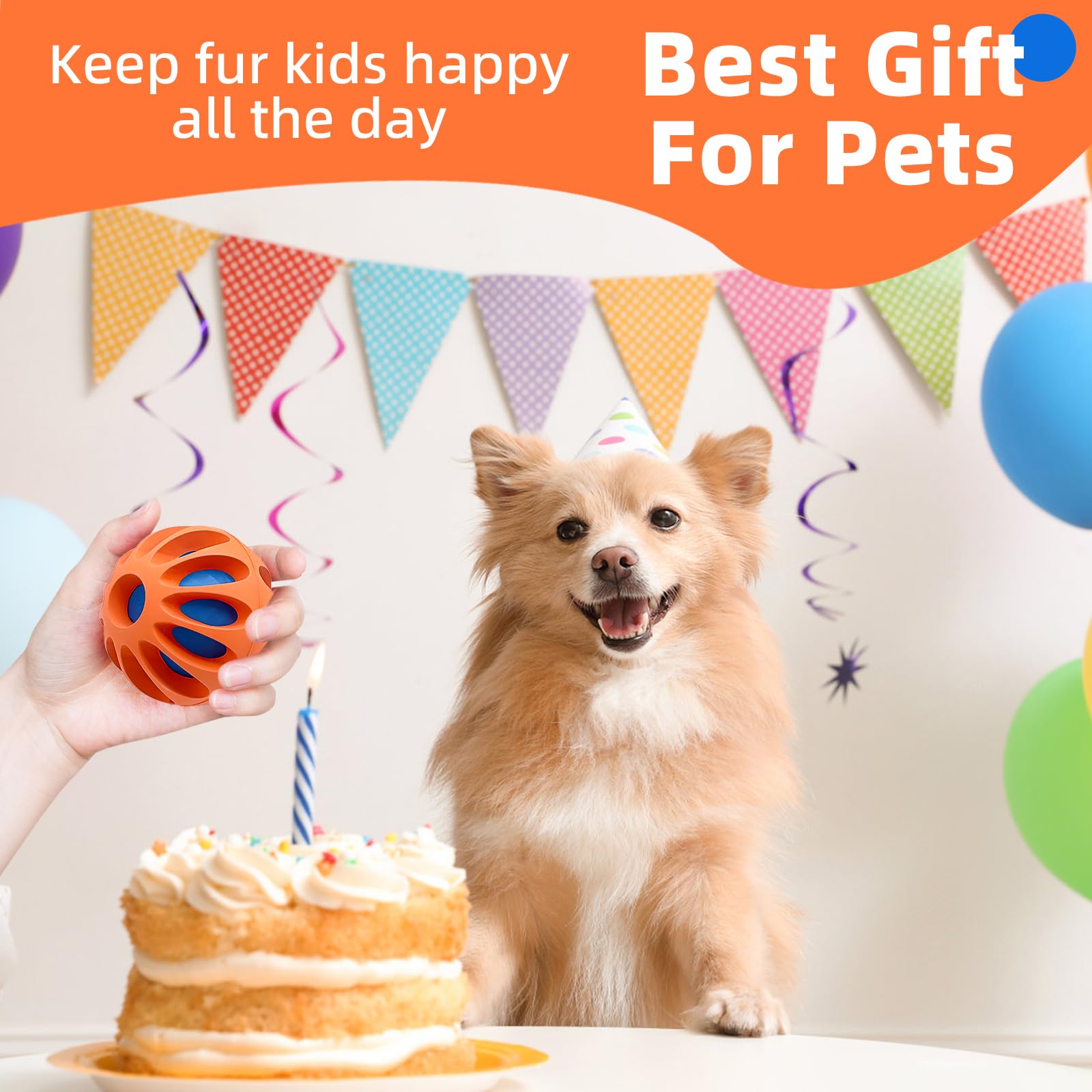 JUBBPDX bola evita obstáculos para mantener la atención del perro sin interrupciones.