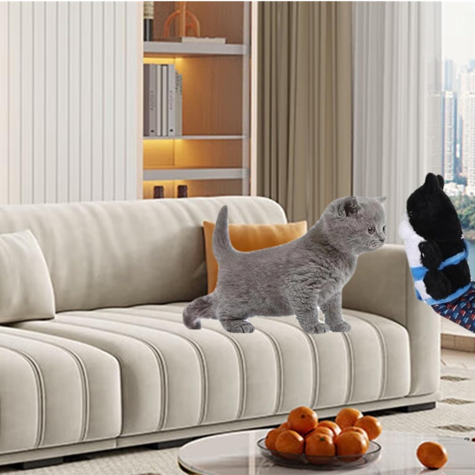 Juego interactivo que fomenta vínculo entre humano y gato.
