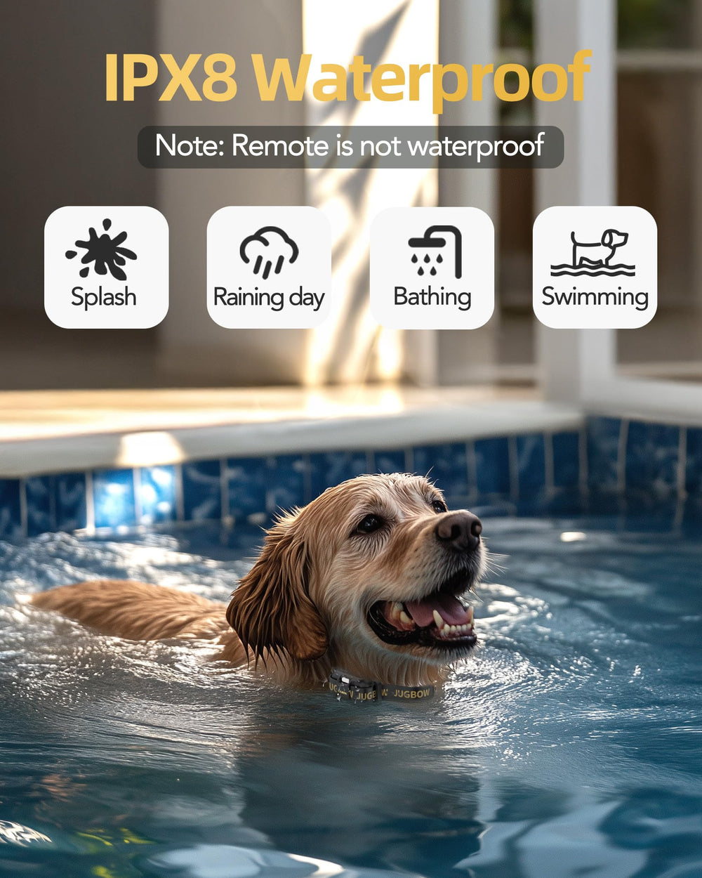 Ajuste adaptable Jugbow para perros de distintos tamaños.