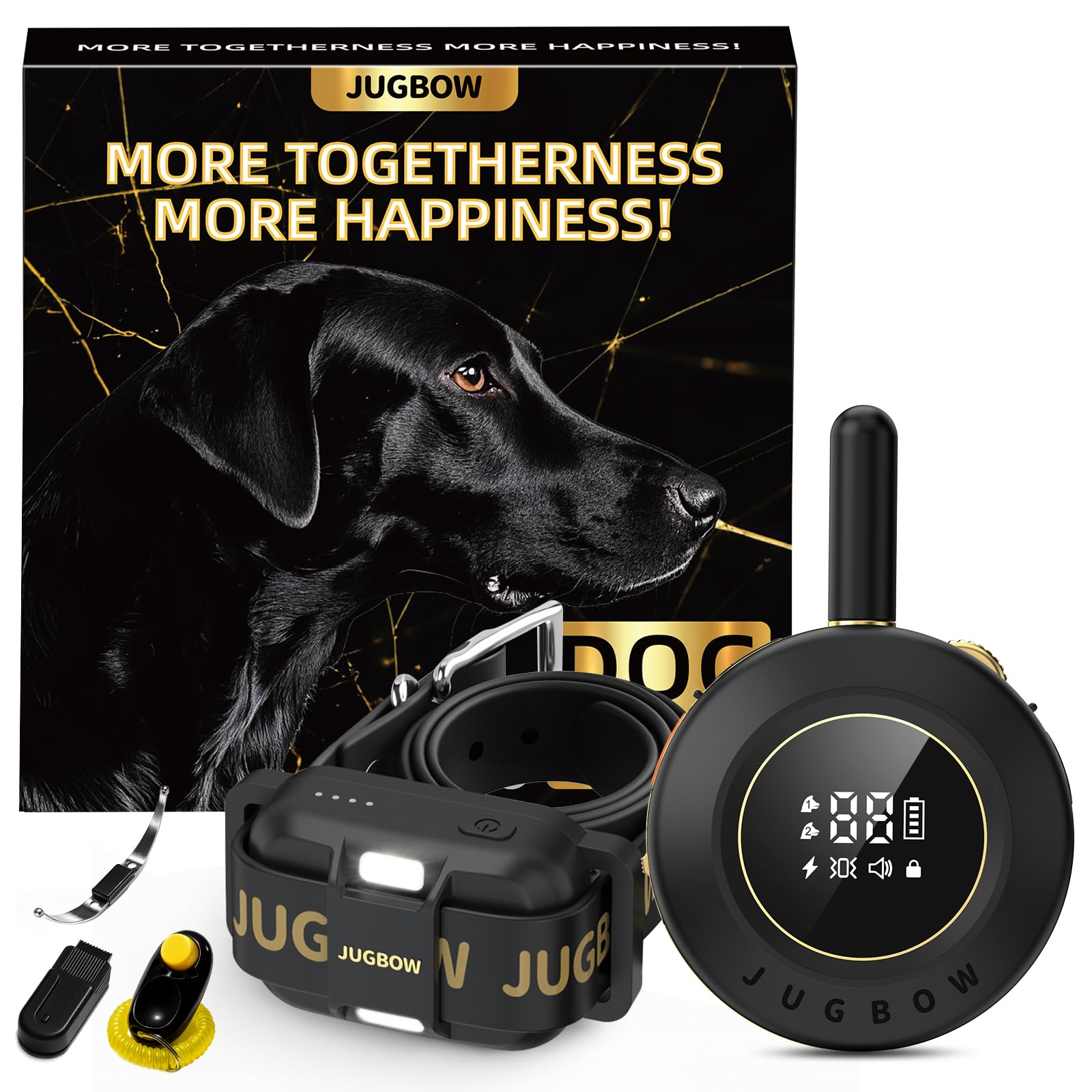 Collar Jugbow para adiestramiento al aire libre con ajuste cómodo.