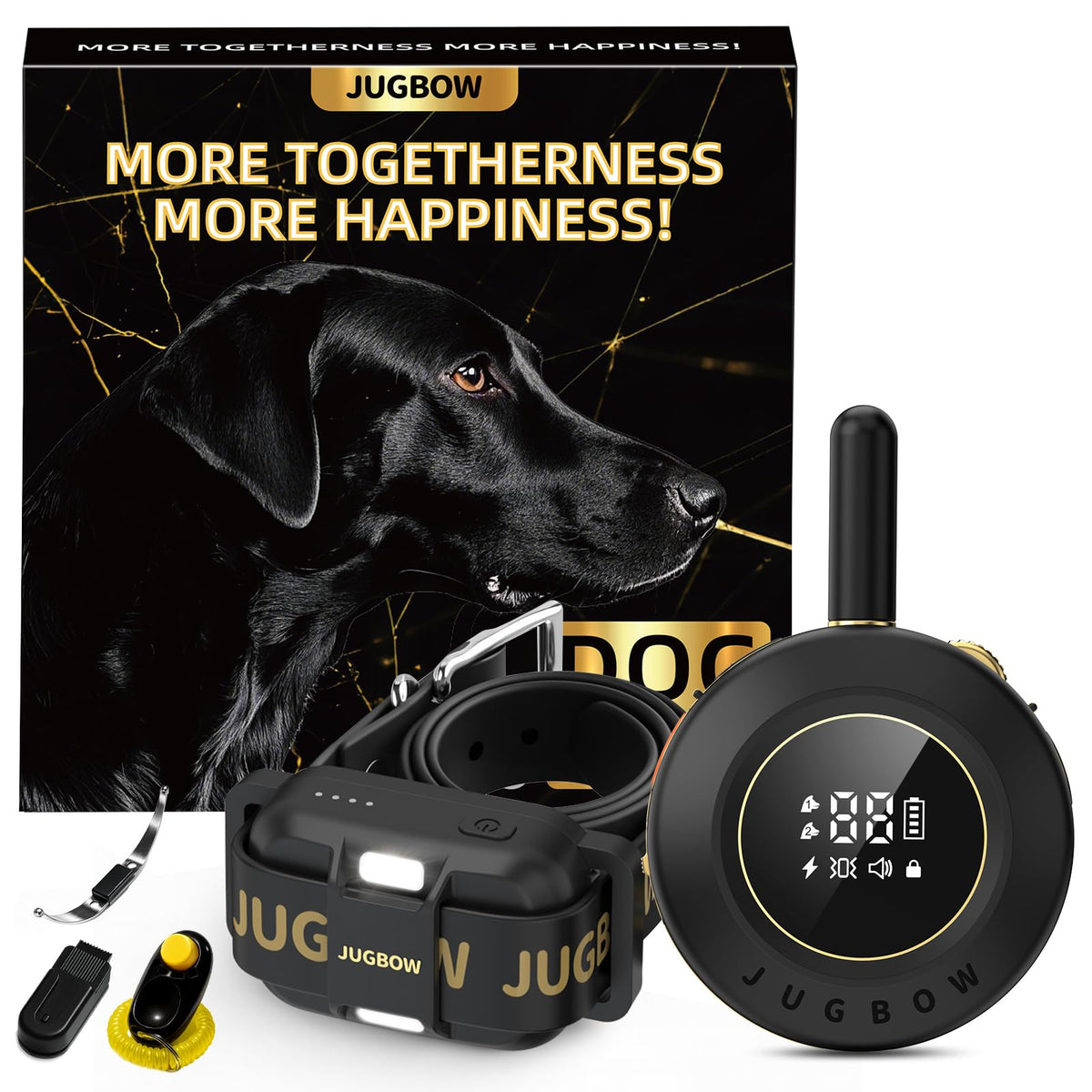 Collar Jugbow para adiestramiento al aire libre con ajuste cómodo.