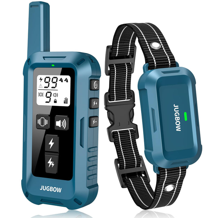 Collar de adiestramiento Jugbow con alcance de 4200 ft para entrenamiento en exteriores.