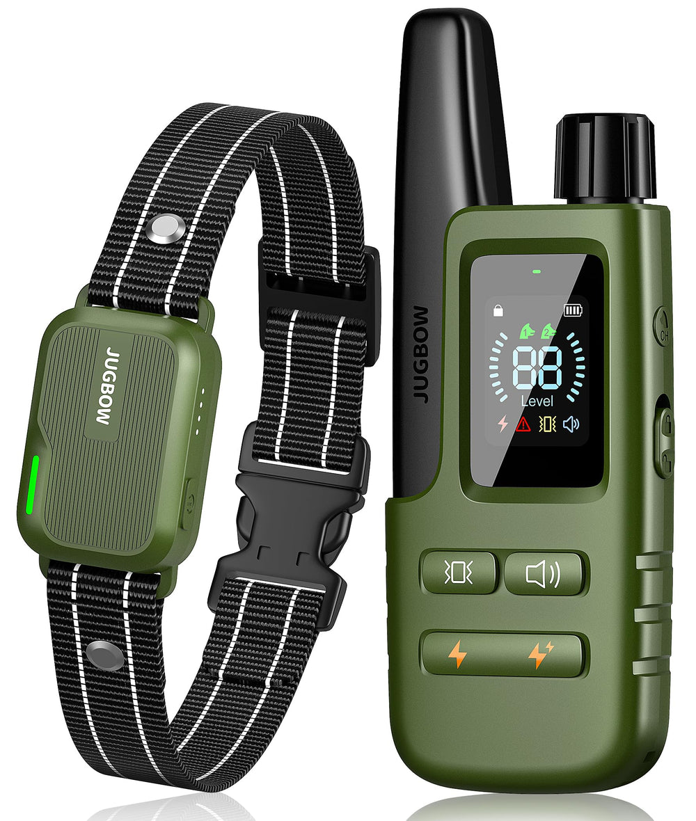 Jugbow collar de adiestramiento para perros con alcance de 4200 ft para entrenamiento exterior