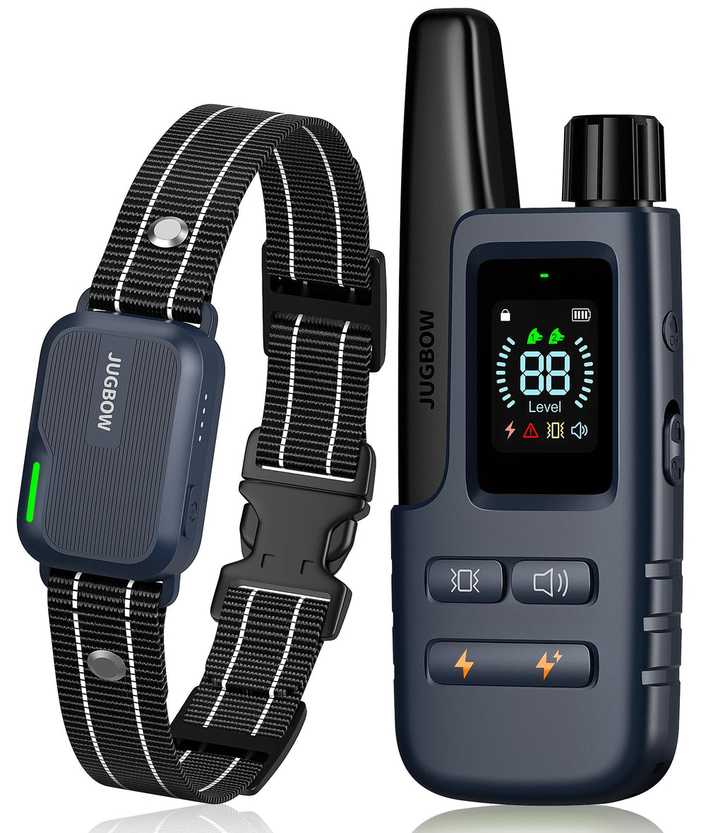 Collar Jugbow para entrenamiento remoto, alcance de 4200 ft, ideal para entrenar fuera de casa.