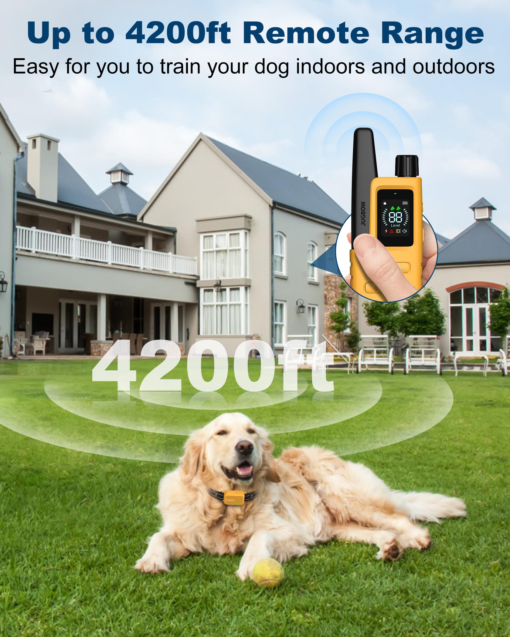 Collar Jugbow impermeable IPX7 para uso en cualquier clima