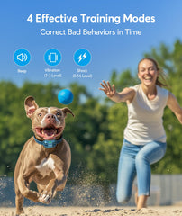 Jugbow collar de entrenamiento: modos pitido y vibración para corrección suave y efectiva.